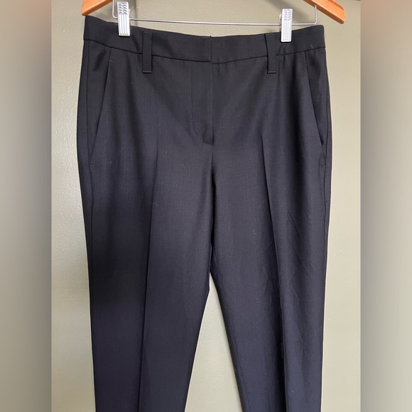 brunello cucinelli cuffed bottom monili trim women's pants trousers, size 4-6 - Picture 5 of 14